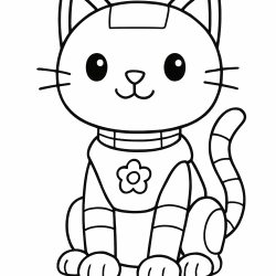 Desenho de Gatos para colorir