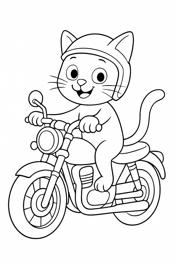 Desenho de Gatos para colorir