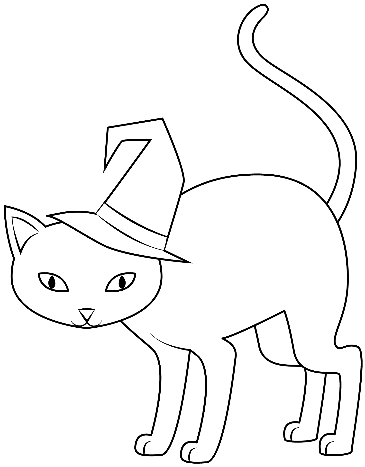 Desenho de Gatos para colorir