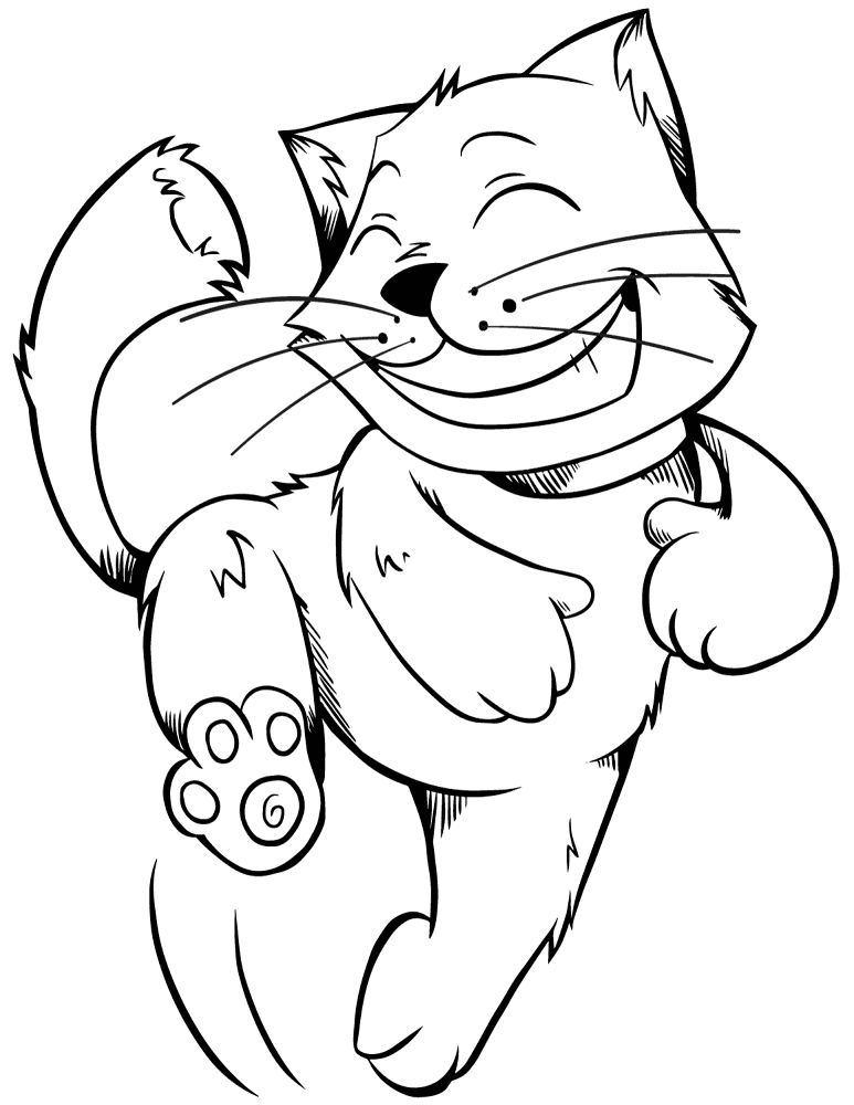 Desenho de Gatos para colorir
