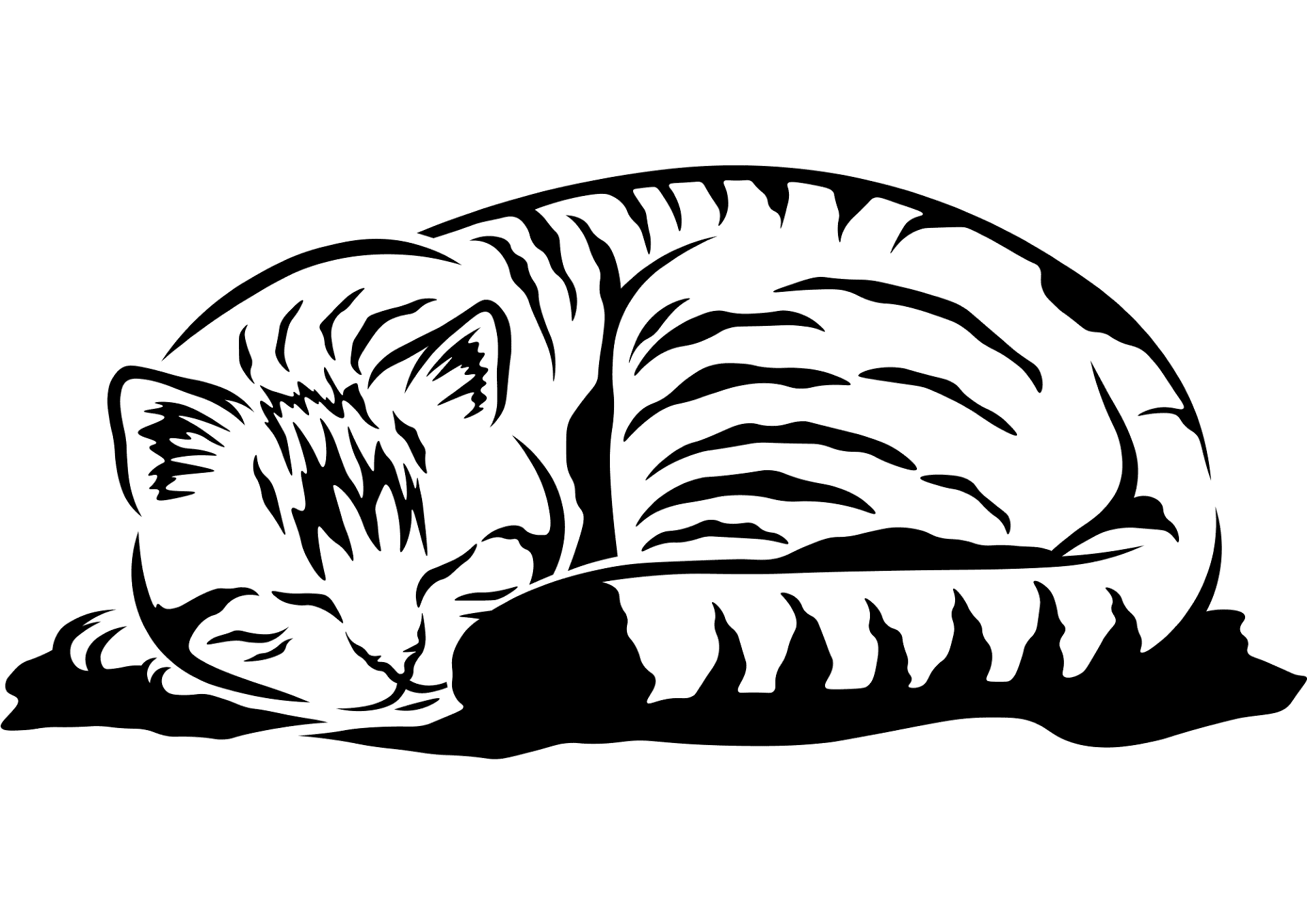 Desenho de Gatos para colorir