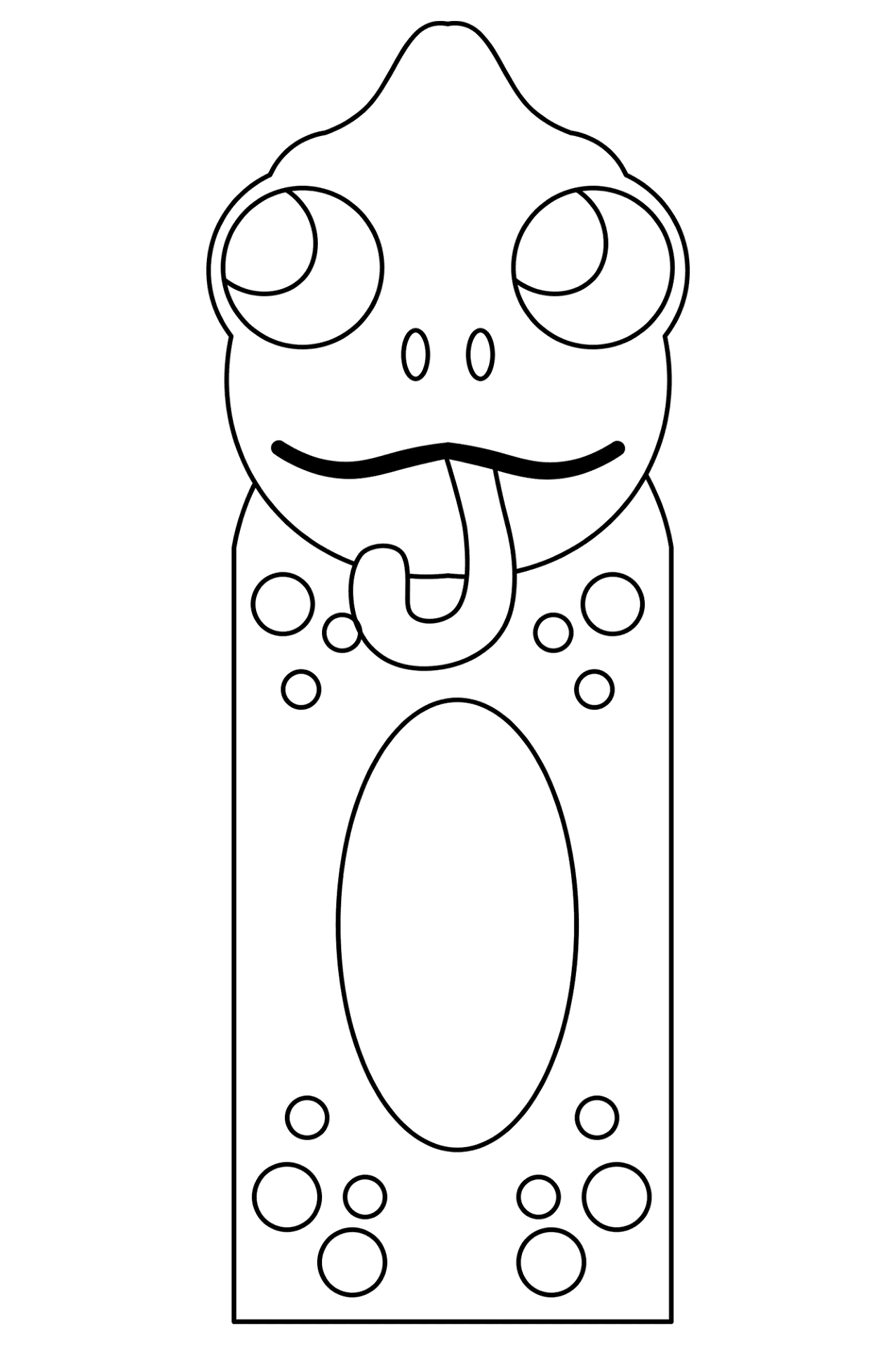 Desenho de Geco para colorir e imprimir: número 17