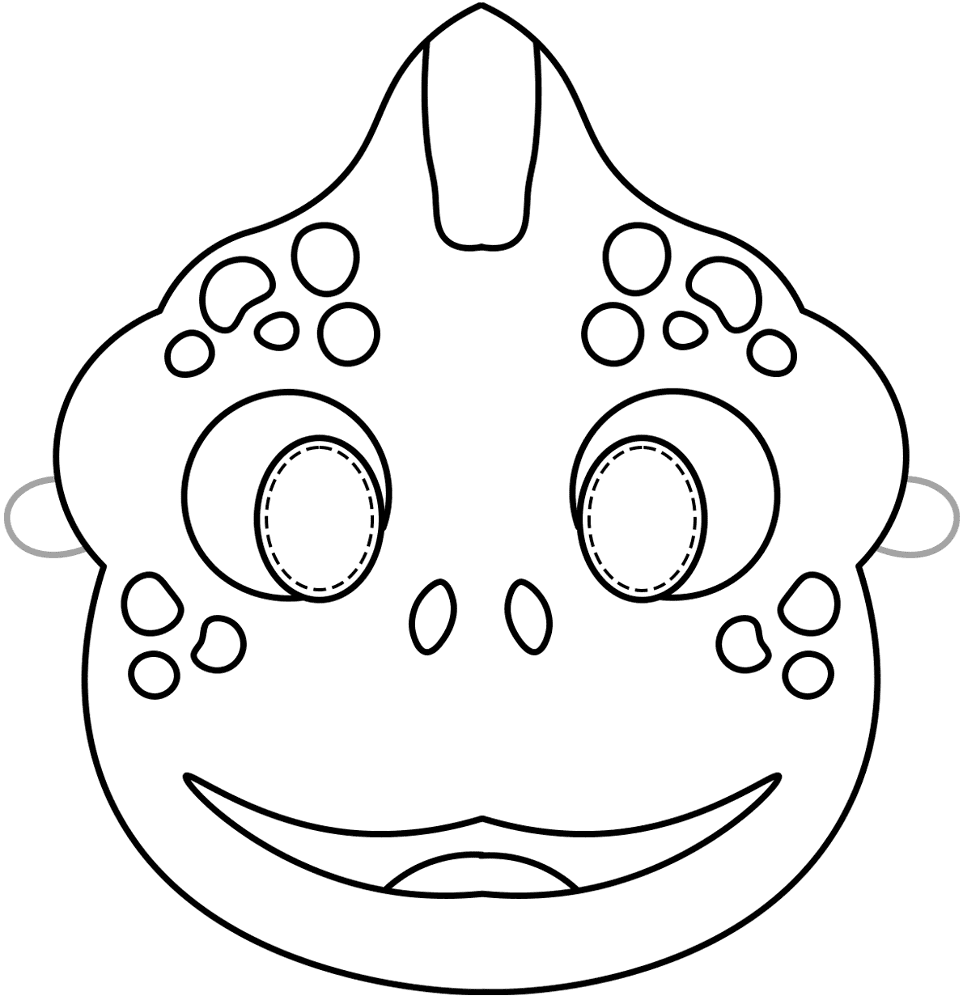 Desenho de Geco para colorir e imprimir: número 20