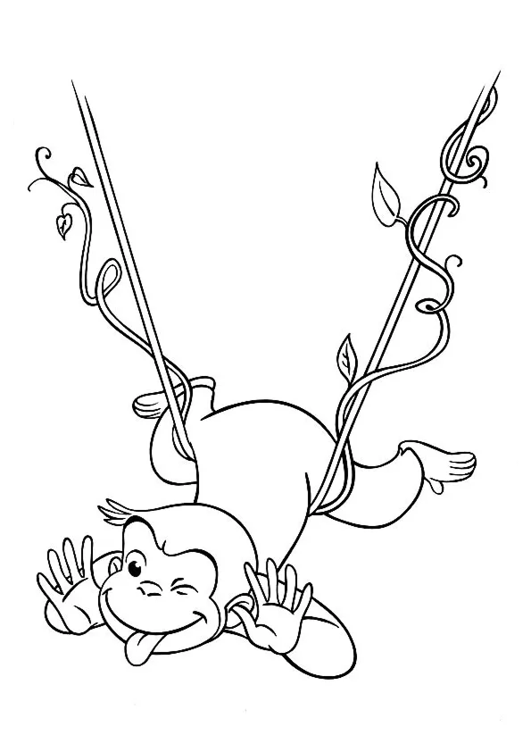 Desenho de George o Curioso para colorir e imprimir: número 2