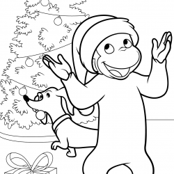 Desenho de George o Curioso para colorir e imprimir: número 12