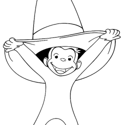 Desenho de George o Curioso para colorir e imprimir: número 14