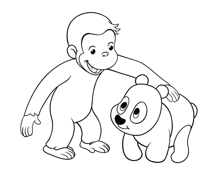 Desenho de George o Curioso para colorir e imprimir: número 16