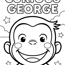 Desenho de George o Curioso para colorir e imprimir: número 18
