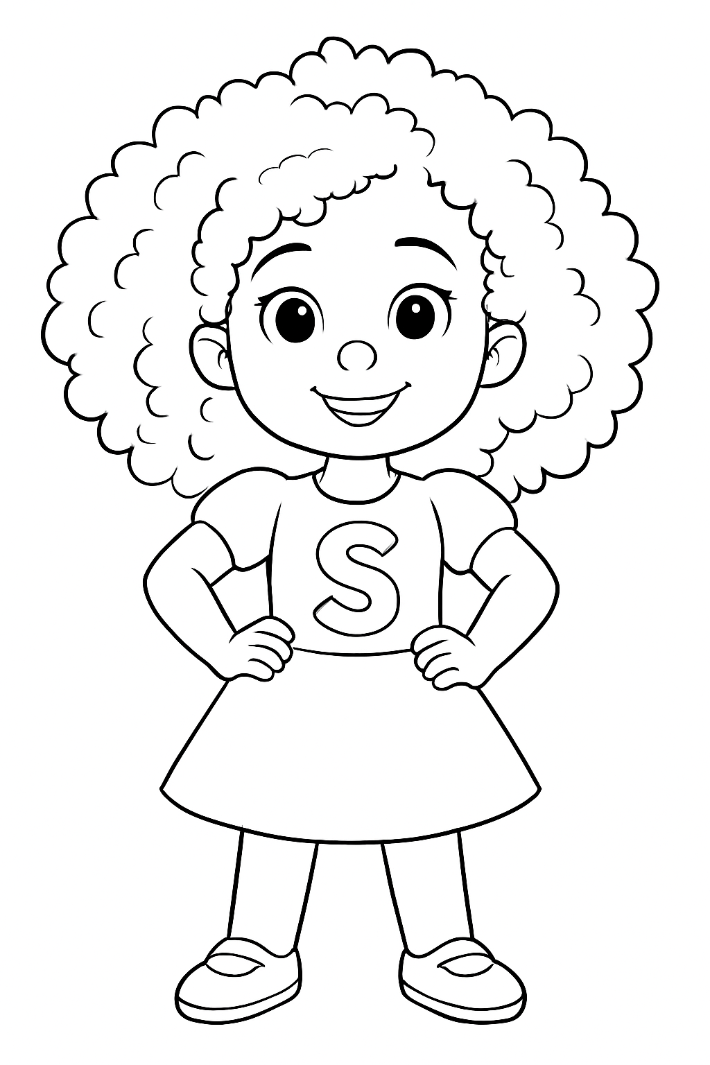 Desenho de Gerador para colorir e imprimir: número 5