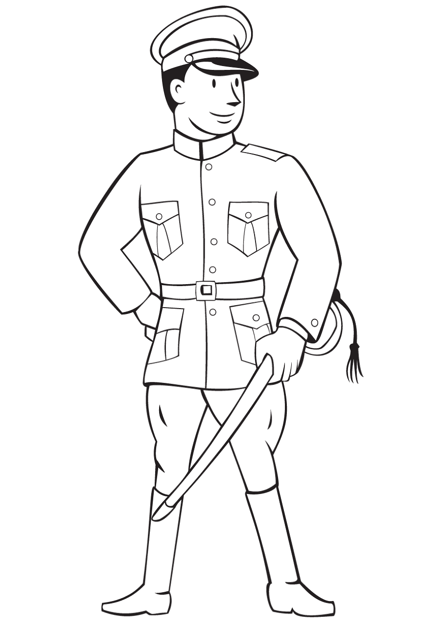 Desenho de Geral para colorir