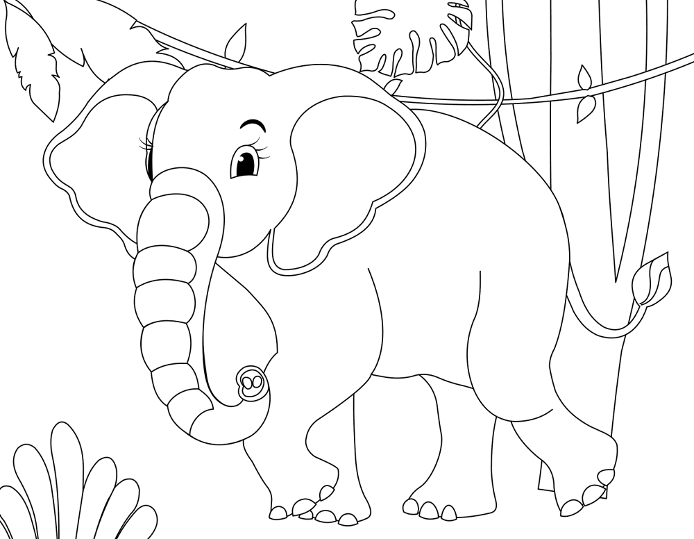 Desenho de Gigante para colorir e imprimir: número 7