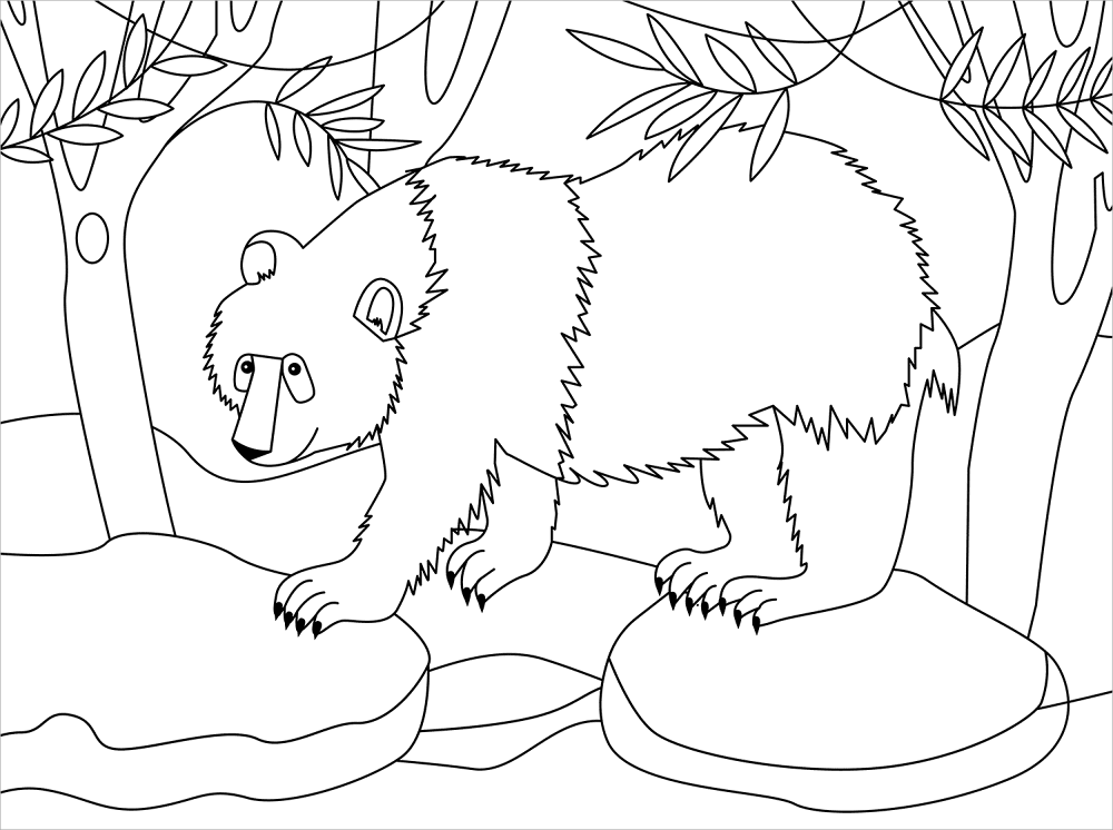 Desenho de Gigante para colorir e imprimir: número 18