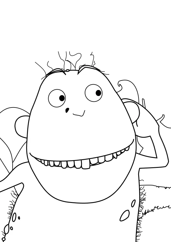 Desenho de Godofredo para colorir e imprimir: número 2