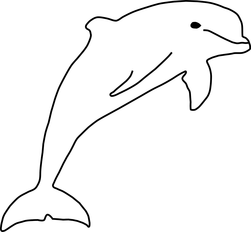 Desenho de Golfinhos para colorir e imprimir: número 37