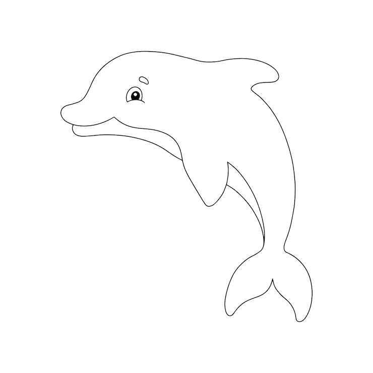 Desenho de Golfinhos para colorir