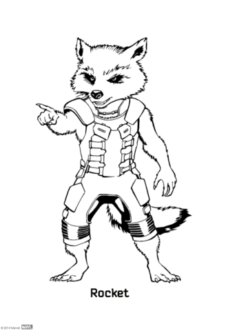 Desenho de Guaxinins para colorir