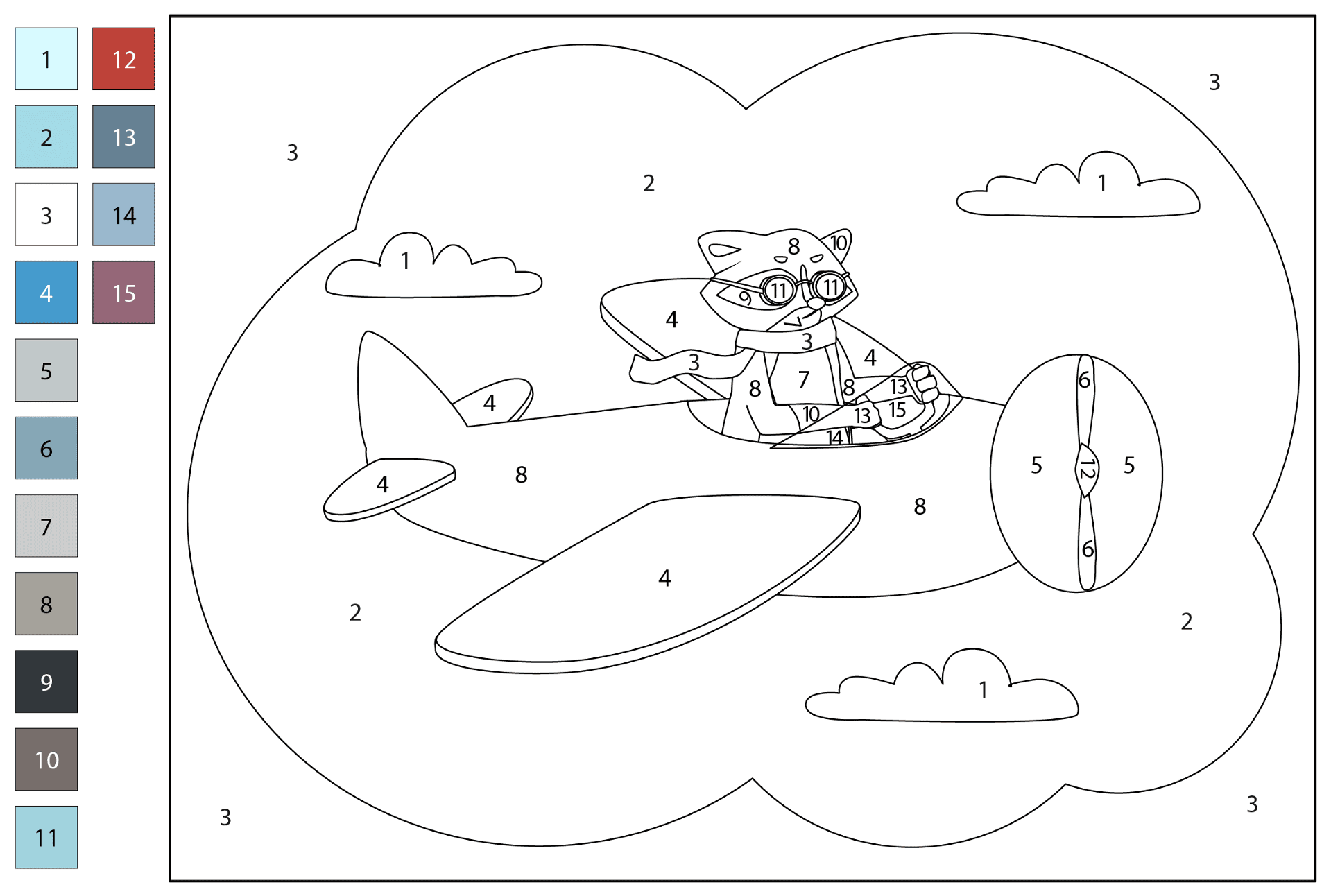 Desenho de Guaxinins para colorir