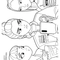 Desenho de Guerreiras do K Pop para colorir e imprimir: número 11