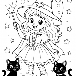 Desenho de Halloween para colorir e imprimir: número 6