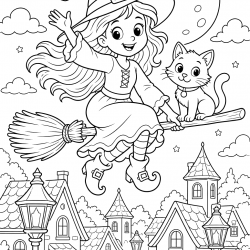 Desenho de Halloween para colorir e imprimir: número 11