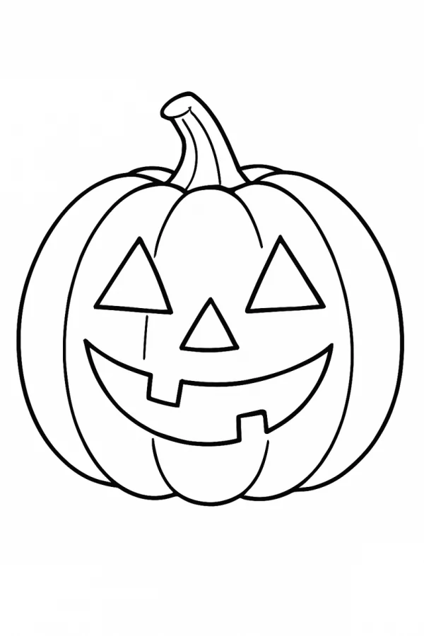 Desenho de Halloween para colorir e imprimir: número 16