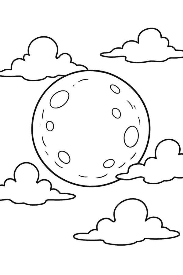 Desenho de Halloween para colorir e imprimir: número 19