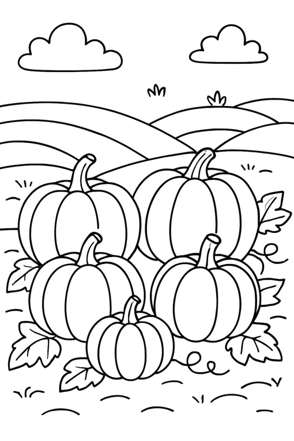 Desenho de Halloween para colorir e imprimir: número 24