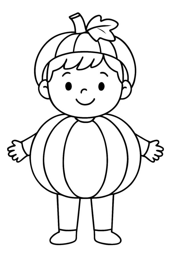 Desenho de Halloween para colorir e imprimir: número 25