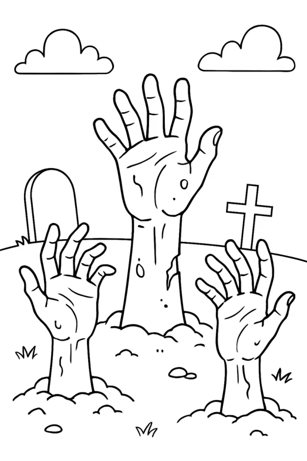 Desenho de Halloween para colorir e imprimir: número 28