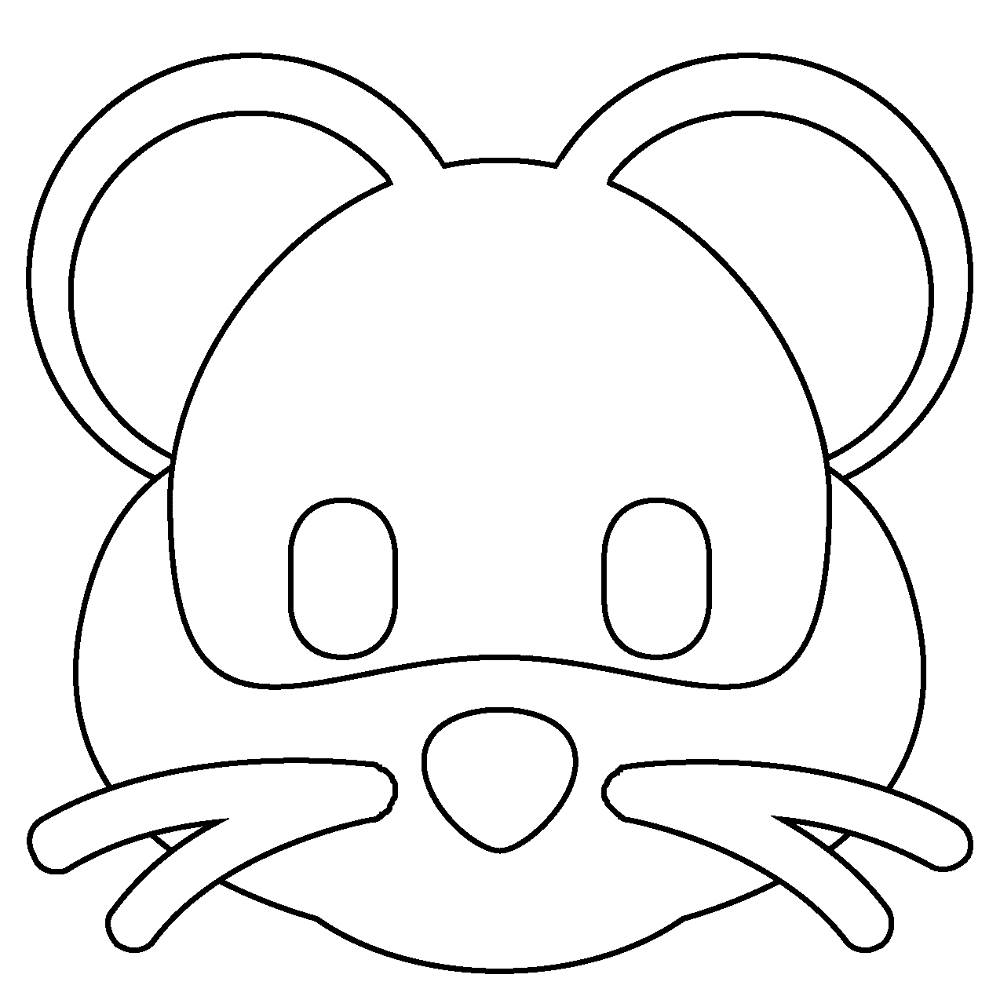 Desenho de Hamsters para colorir e imprimir: número 14