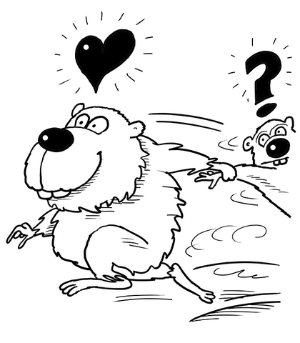 Desenho de Hamsters para colorir e imprimir: número 19