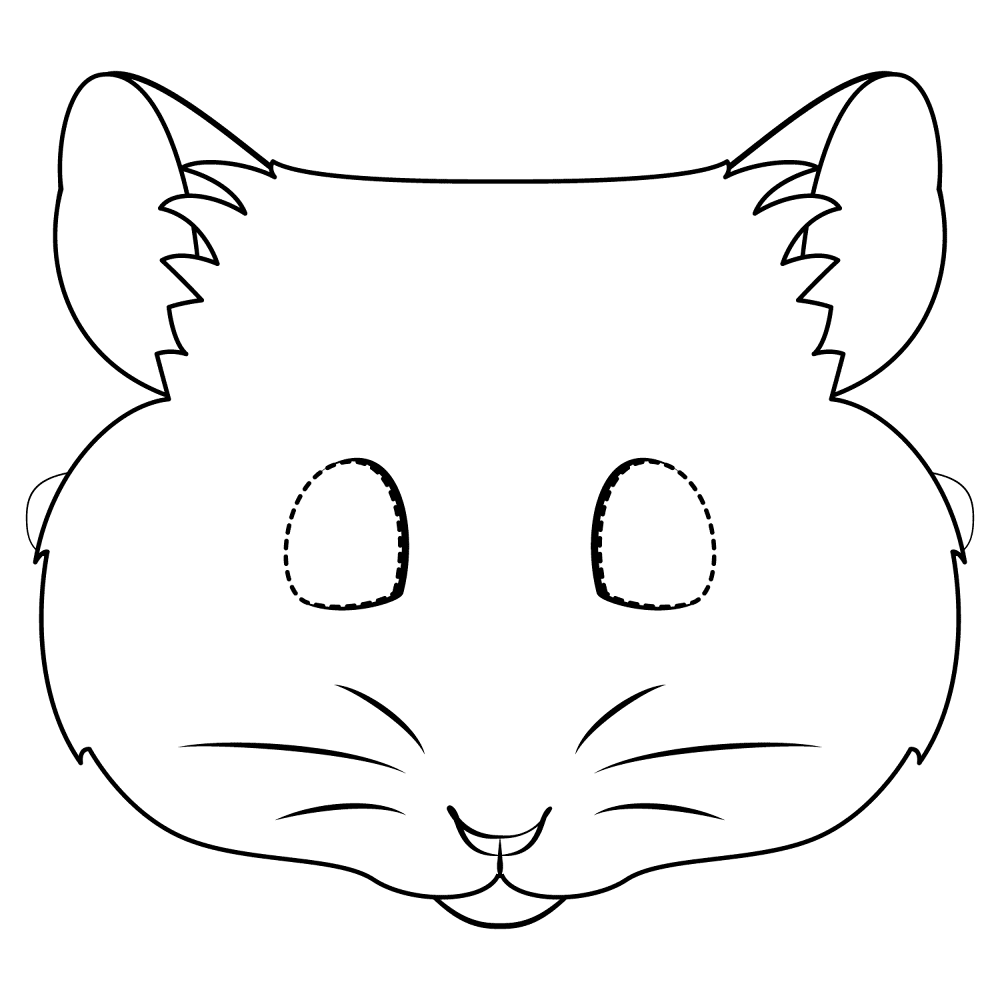 Desenho de Hamsters para colorir e imprimir: número 29