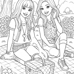 Desenho de Hannah Montana para colorir e imprimir: número 18