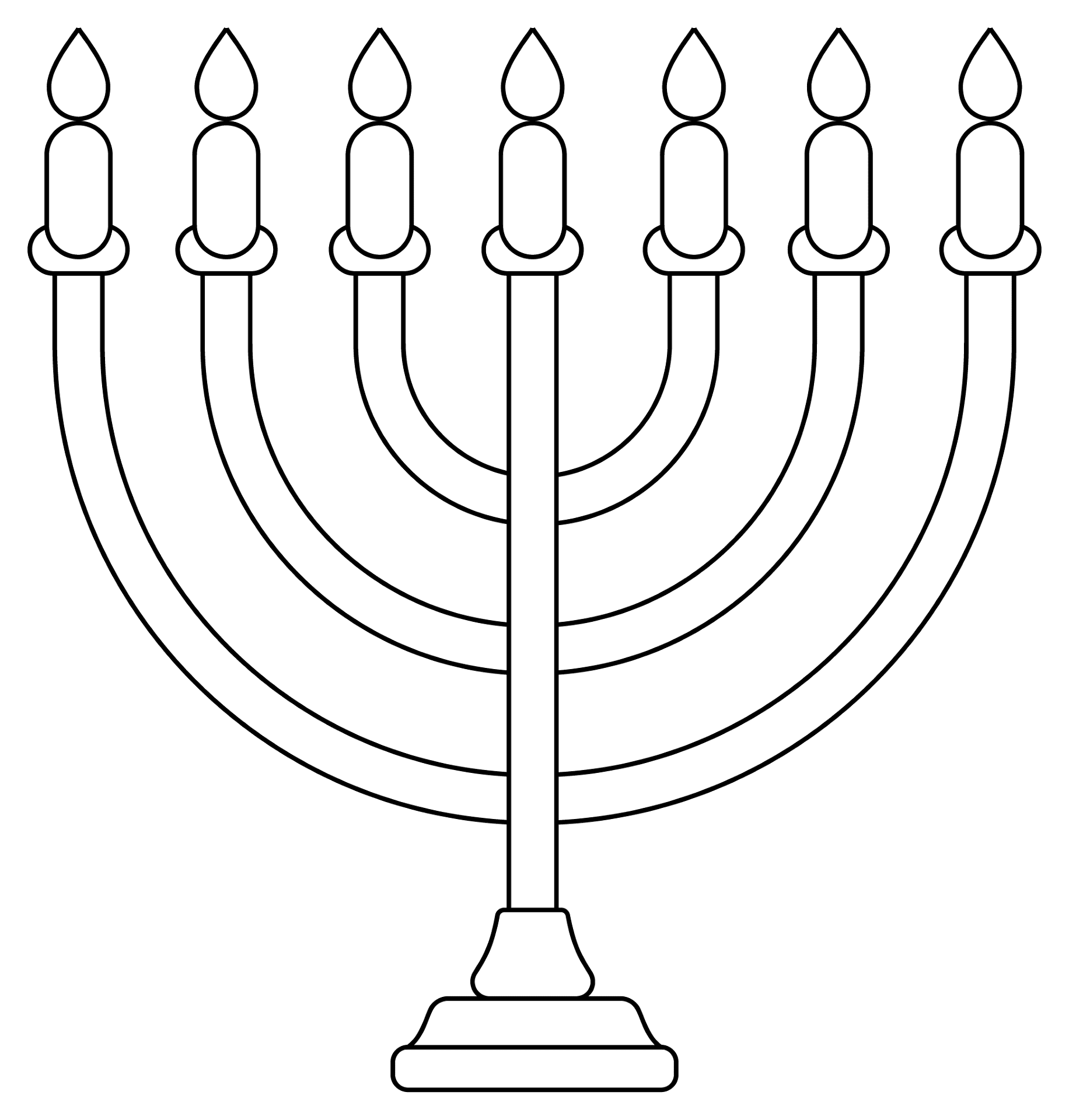 Desenho de Hanukkah para colorir e imprimir: número 11