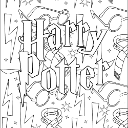 Desenho de Harry Potter para colorir e imprimir: número 13