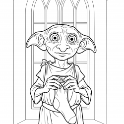 Desenho de Harry Potter para colorir e imprimir: número 18