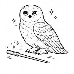 Desenho de Harry Potter para colorir e imprimir: número 20
