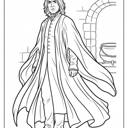 Desenho de Harry Potter para colorir e imprimir: número 21