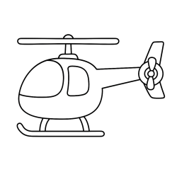 Desenho de Helicopteros para colorir e imprimir: número 2