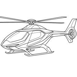 Desenho de Helicopteros para colorir e imprimir: número 6