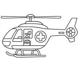 Desenho de Helicopteros para colorir e imprimir: número 8