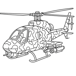 Desenho de Helicopteros para colorir e imprimir: número 10