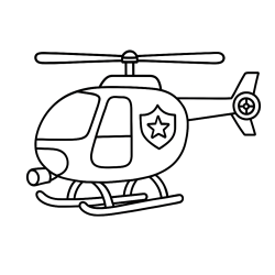 Desenho de Helicopteros para colorir e imprimir: número 11