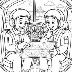 Desenho de Helicopteros para colorir e imprimir: número 28