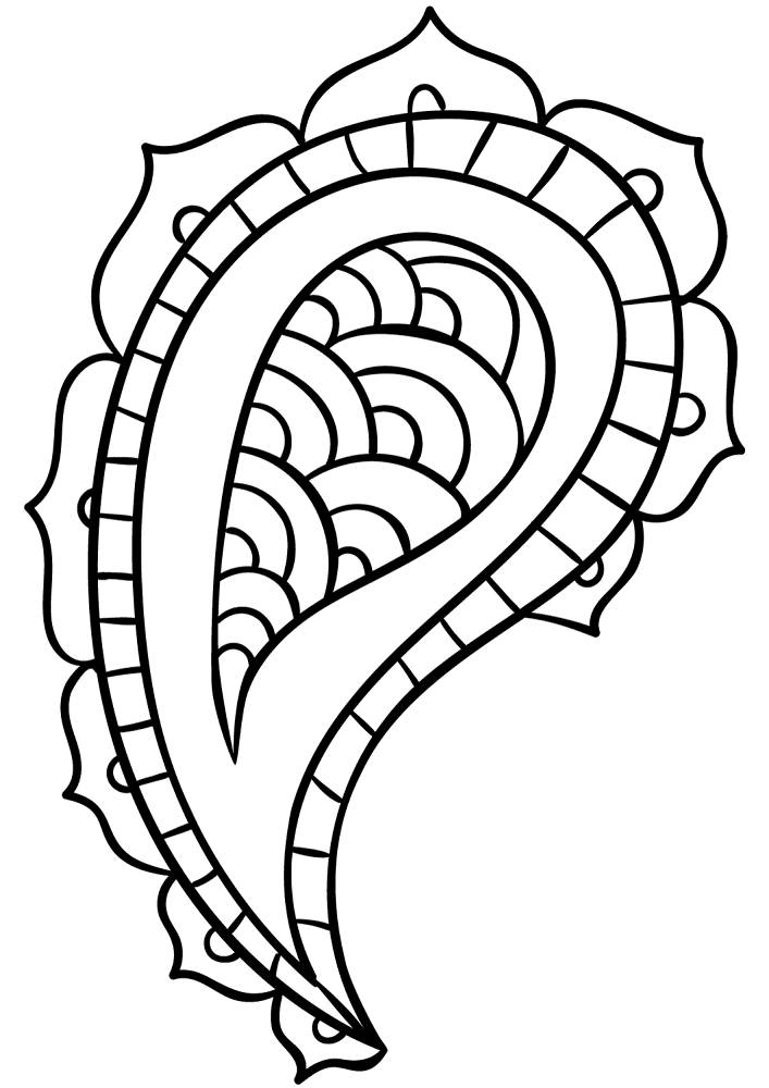 Desenho de Holi para colorir e imprimir: número 8