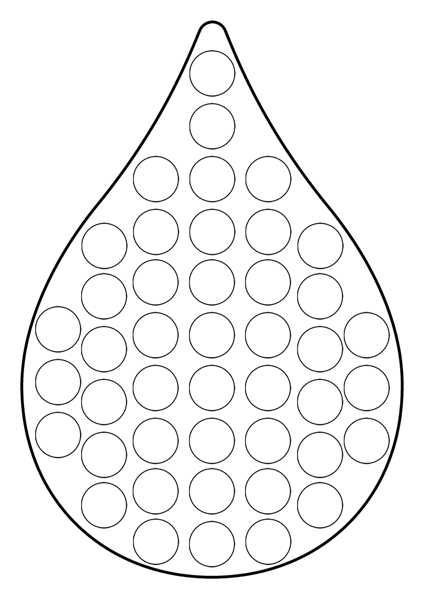 Desenho de Holi para colorir e imprimir: número 9