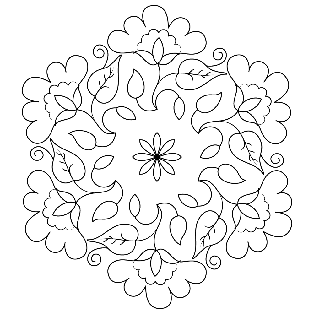 Desenho de Holi para colorir e imprimir: número 14