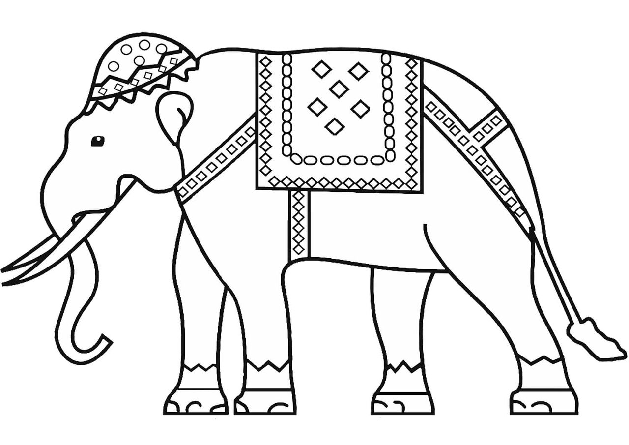 Desenho de Holi para colorir e imprimir: número 19