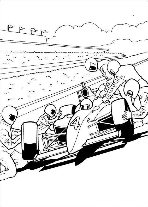 Desenho de Hot Wheels para colorir e imprimir: número 3