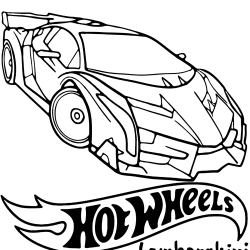 Desenho de Hot Wheels para colorir e imprimir: número 20
